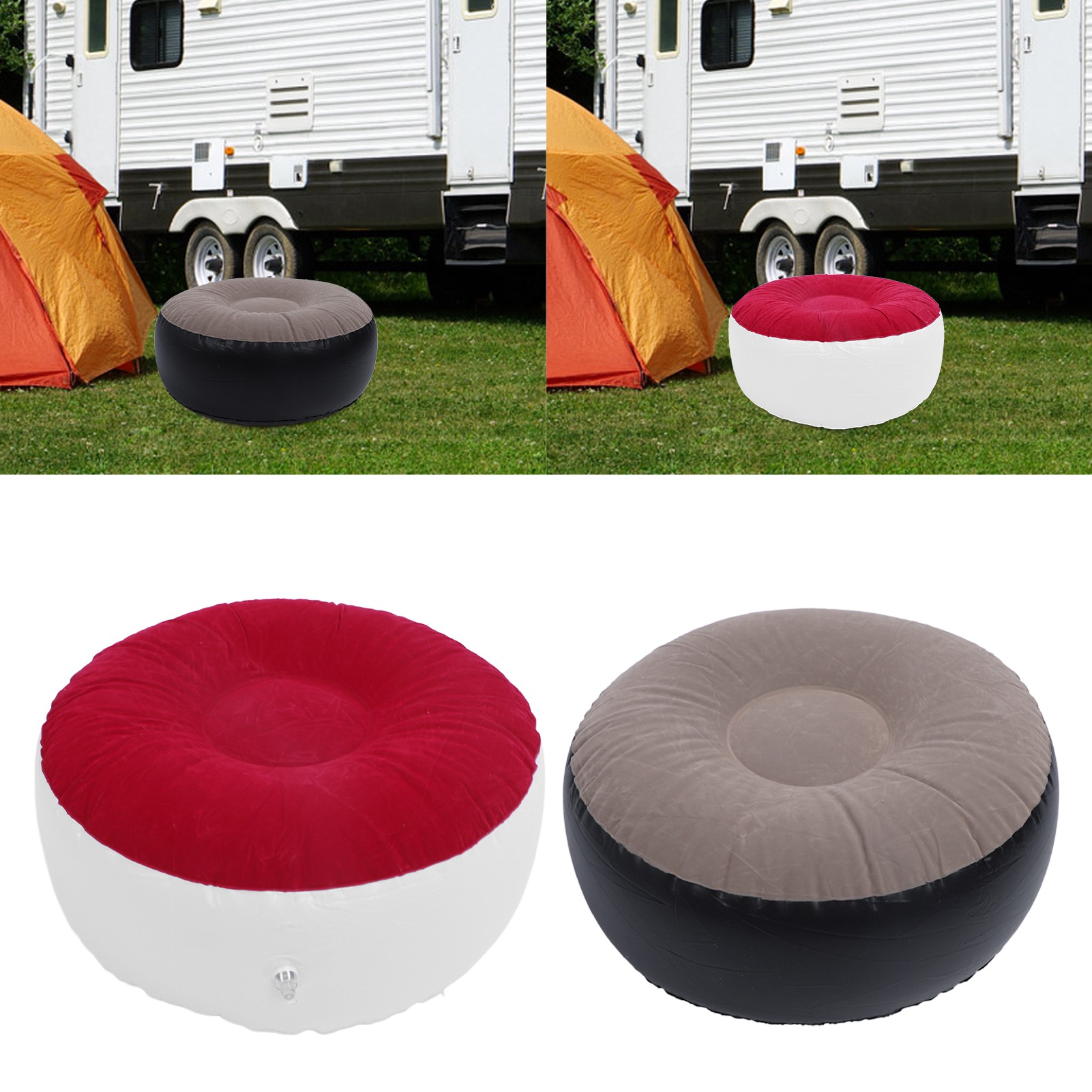 Outdoor Furniture Design - Надувной флокированный табурет: многофункциональный, легкий, портативный,
