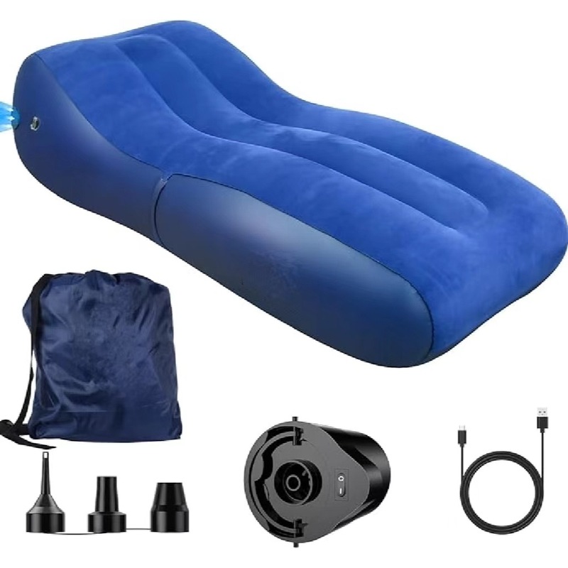 Outdoor Furniture Lounge Chair - Портативный автоматический надувной S-образный диван-кресло с