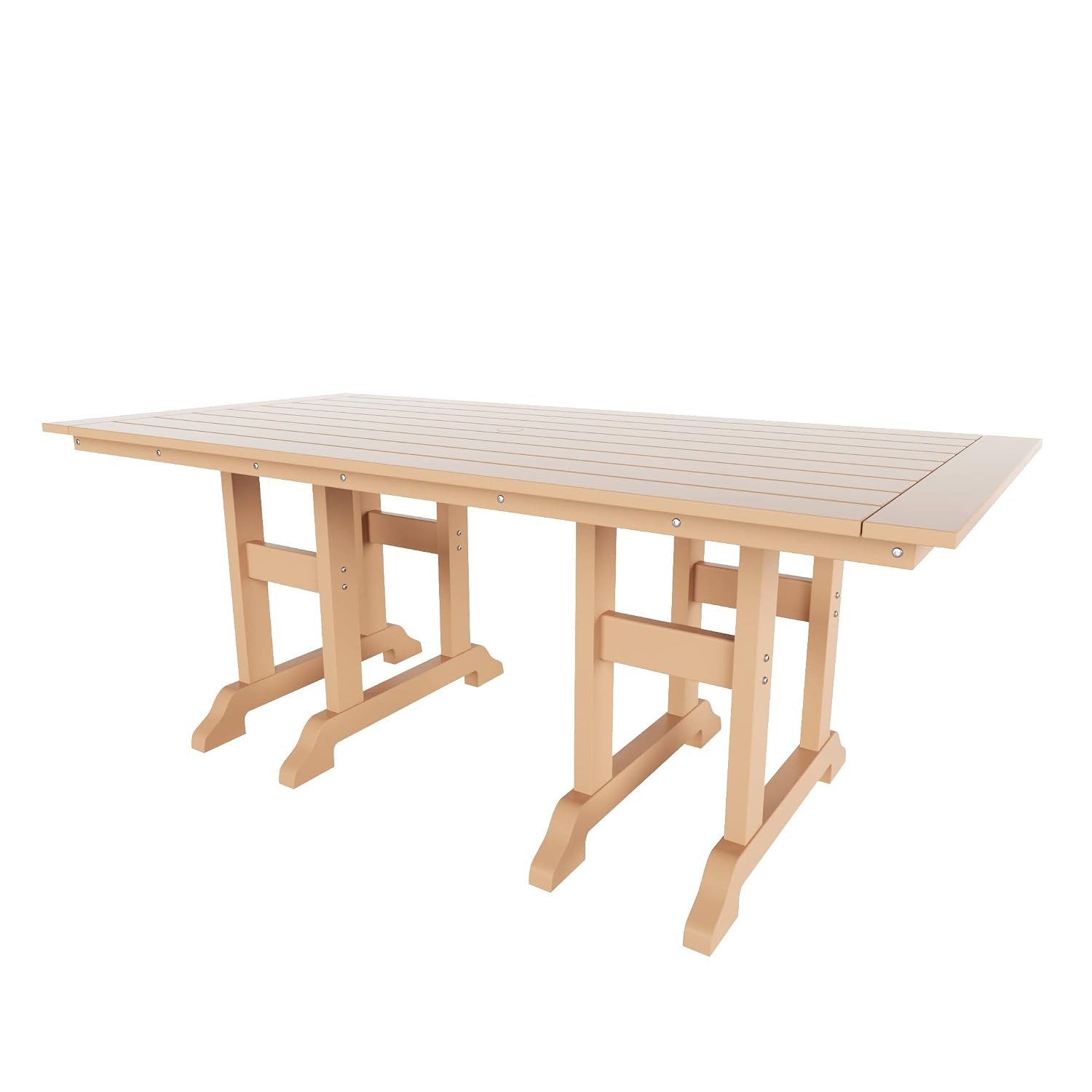Outdoor Furniture Teak Wood - 71-дюймовый уличный обеденный стол из тикового