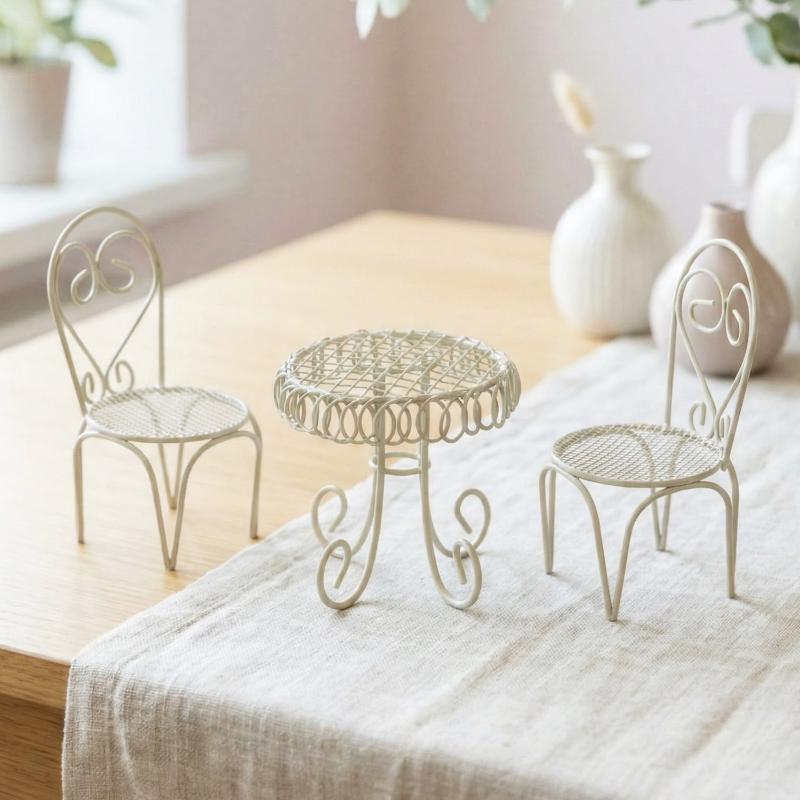 Outdoor Furniture Design - 1/3 шт. Миниатюрная железная мебель для