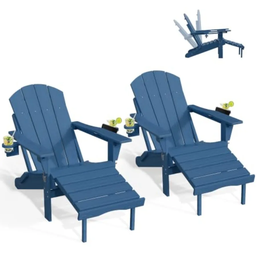 Adirondack Chair Wood - Набор из 2 уличных складных кресел