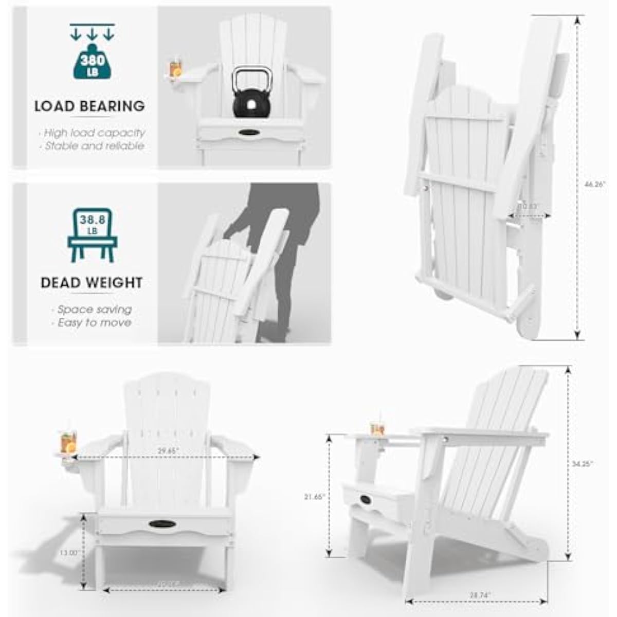 Складные стулья Адирондак, ком – обзор и цена Adirondack Chair Wood