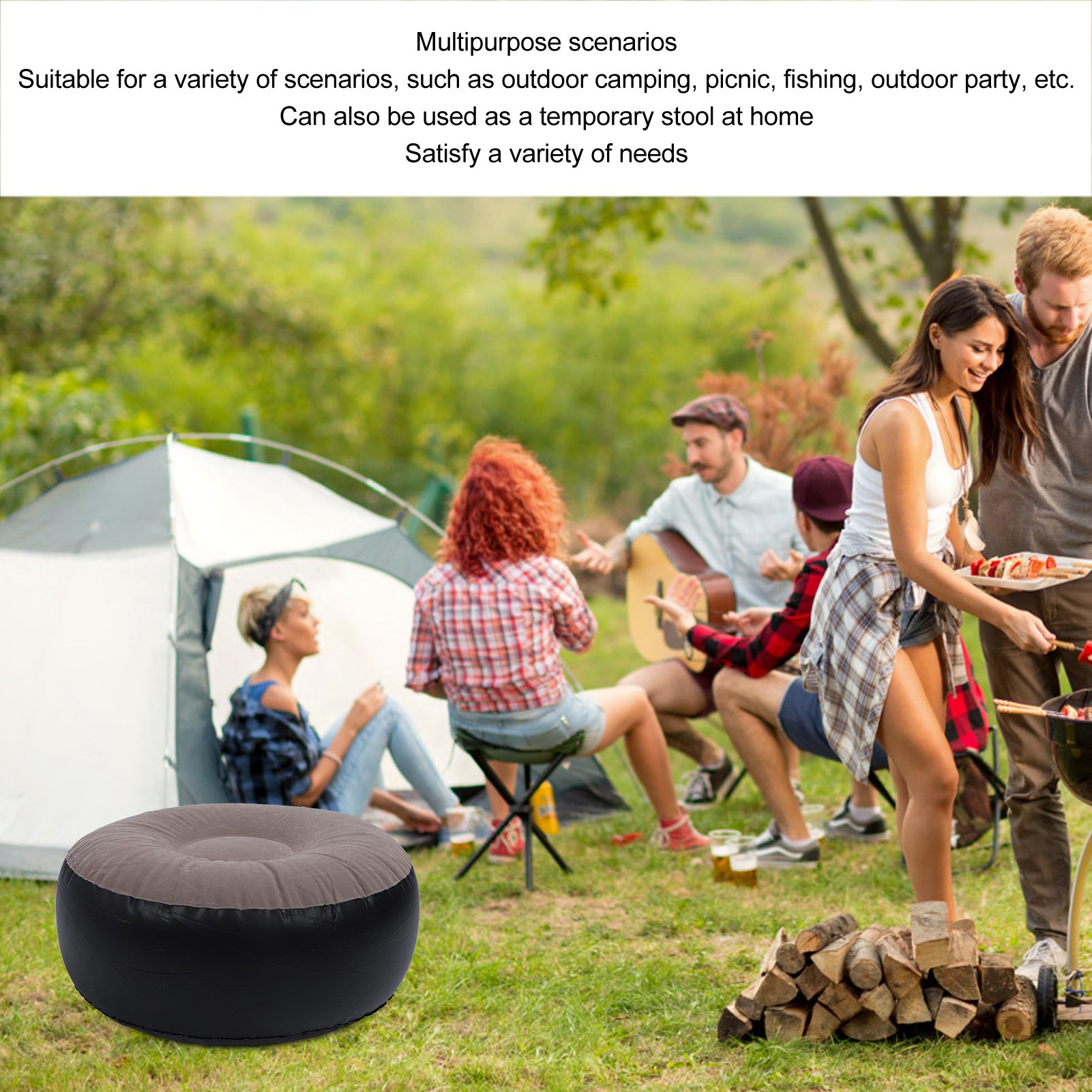 Надувной флокированный табурет – обзор и цена Outdoor Furniture Design