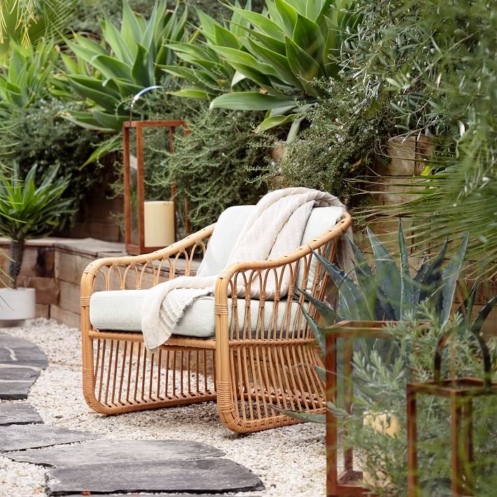 Кресло для отдыха из ротанга,  – обзор и цена Outdoor Furniture Lounge Chair