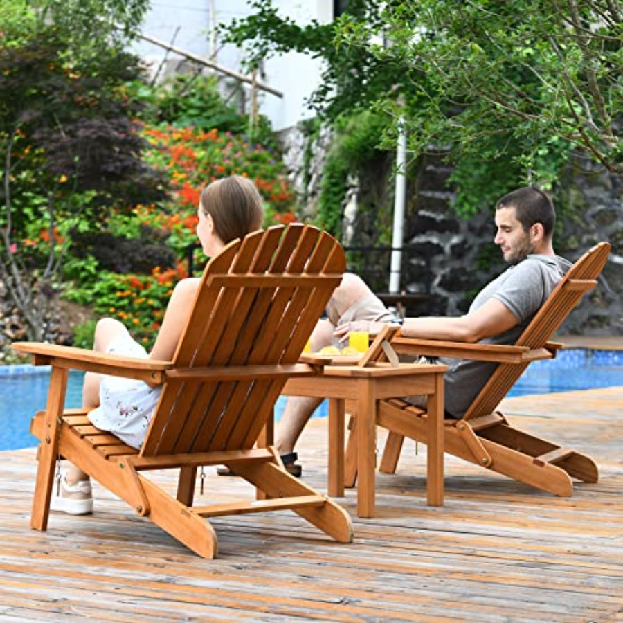 Набор из 3 складных деревянных – обзор и цена Adirondack Chair Wood