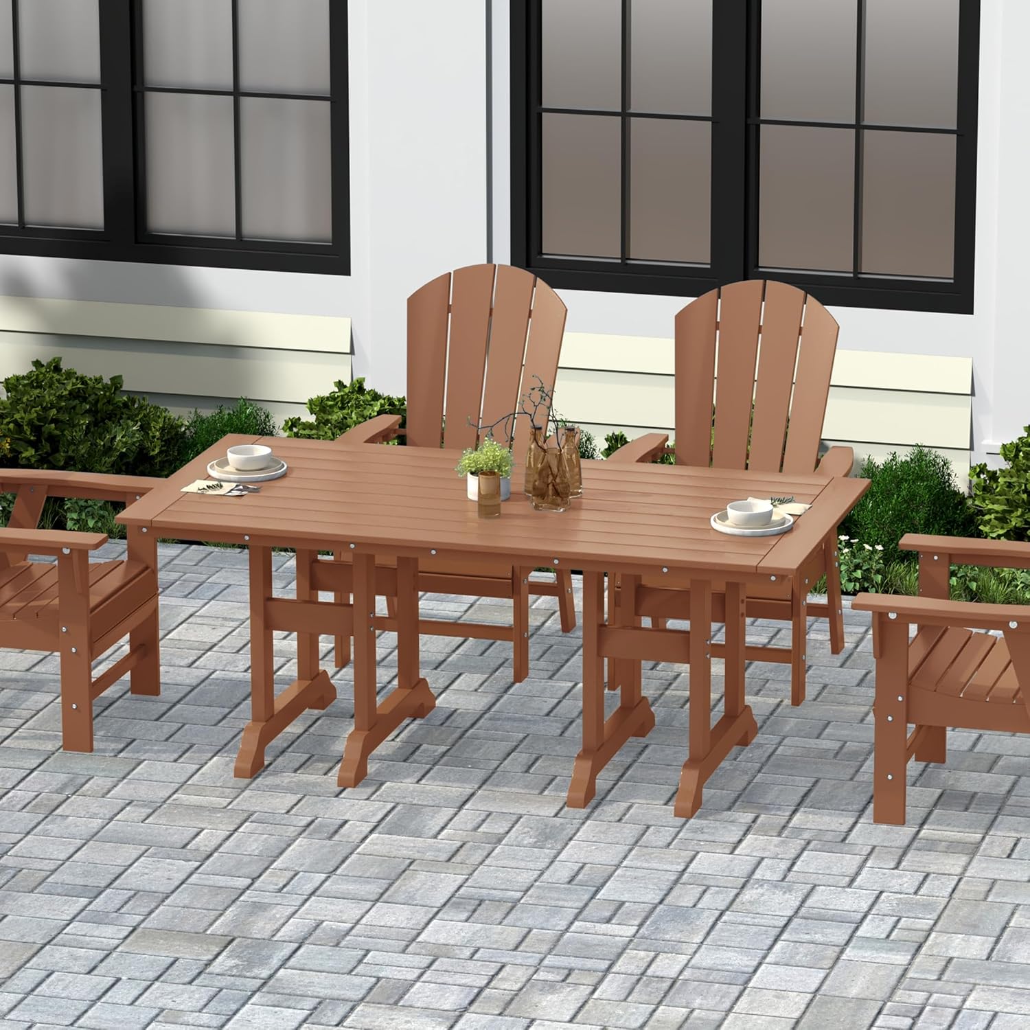 71-дюймовый уличный обеденный  – обзор и цена Outdoor Furniture Teak Wood