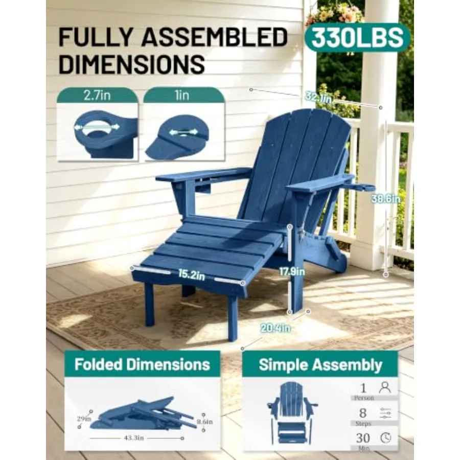 Набор из 2 уличных складных кр – обзор и цена Adirondack Chair Wood
