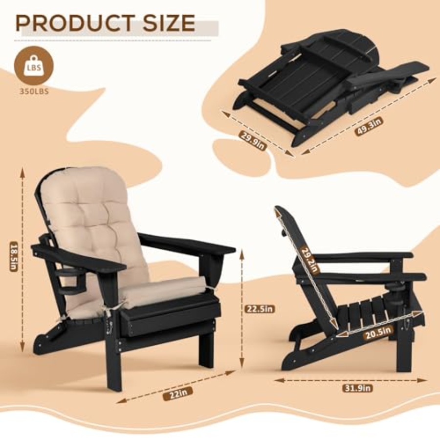 Кресло Адирондак со столиком,  – обзор и цена Adirondack Chair Wood